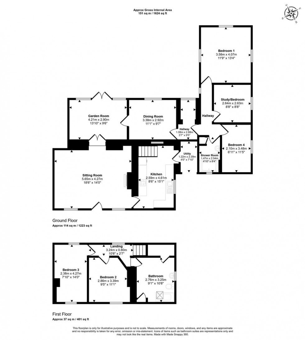 Floorplan for Bourton, Gillingham