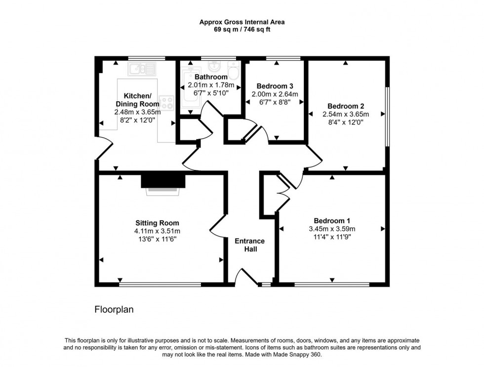 Floorplan for Brister End, Yetminster, Sherborne