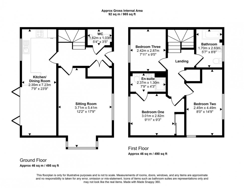 Floorplan for Shillingstone Lane, Okeford Fitzpaine, Blandford Forum