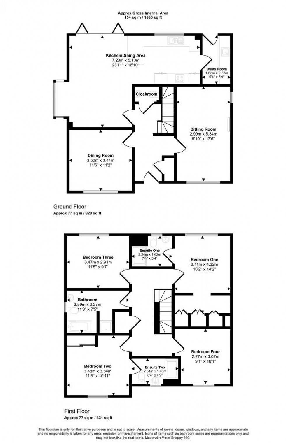 Floorplan for Home 43, The Connaught, Shillingstone Lane, Okeford Fitzpaine, Blandford Forum