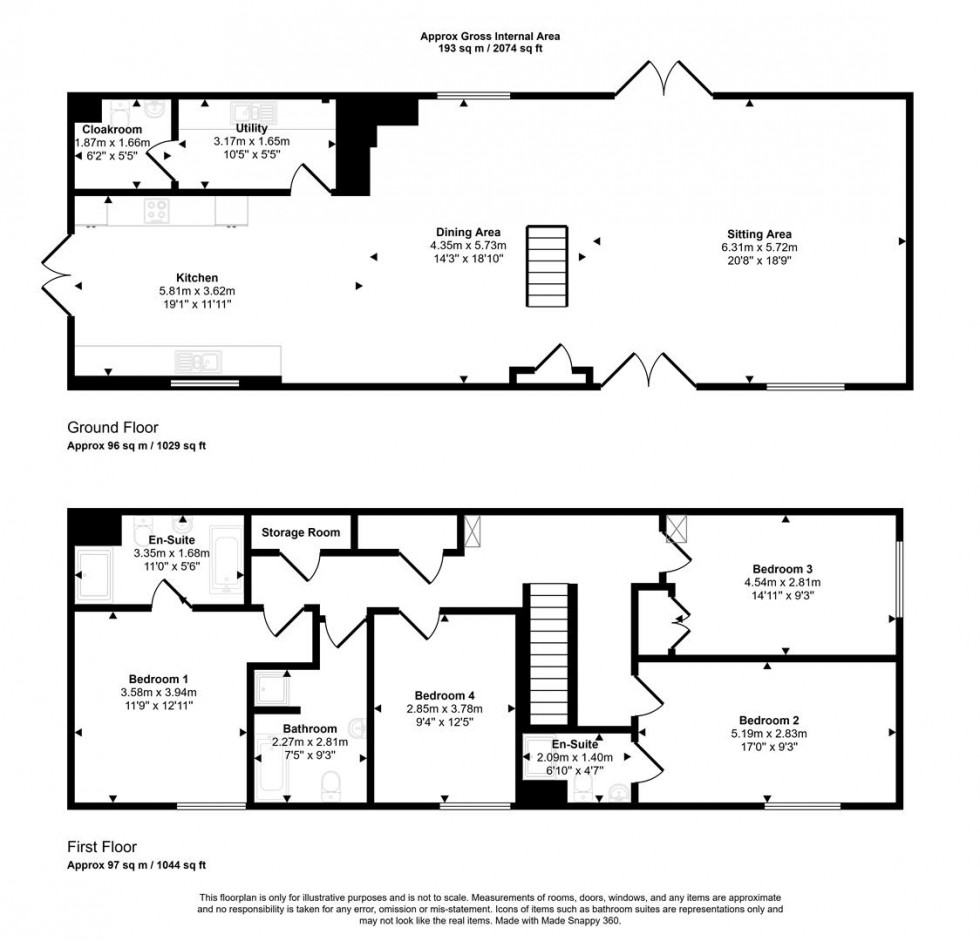 Floorplan for Stony Lane, Bishops Caundle