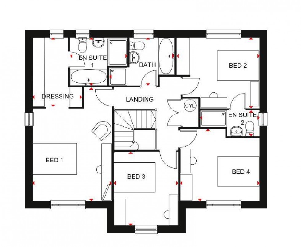 Floorplan for Common Mead Lane, Gillingham
