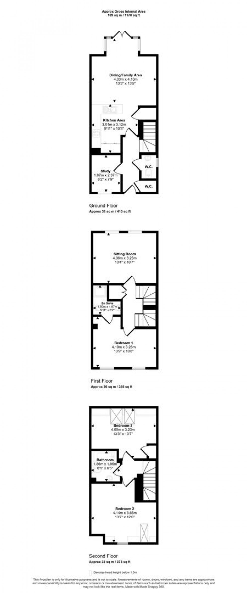 Floorplan for Niveus Walk, Wincombe Lane, Shaftesbury