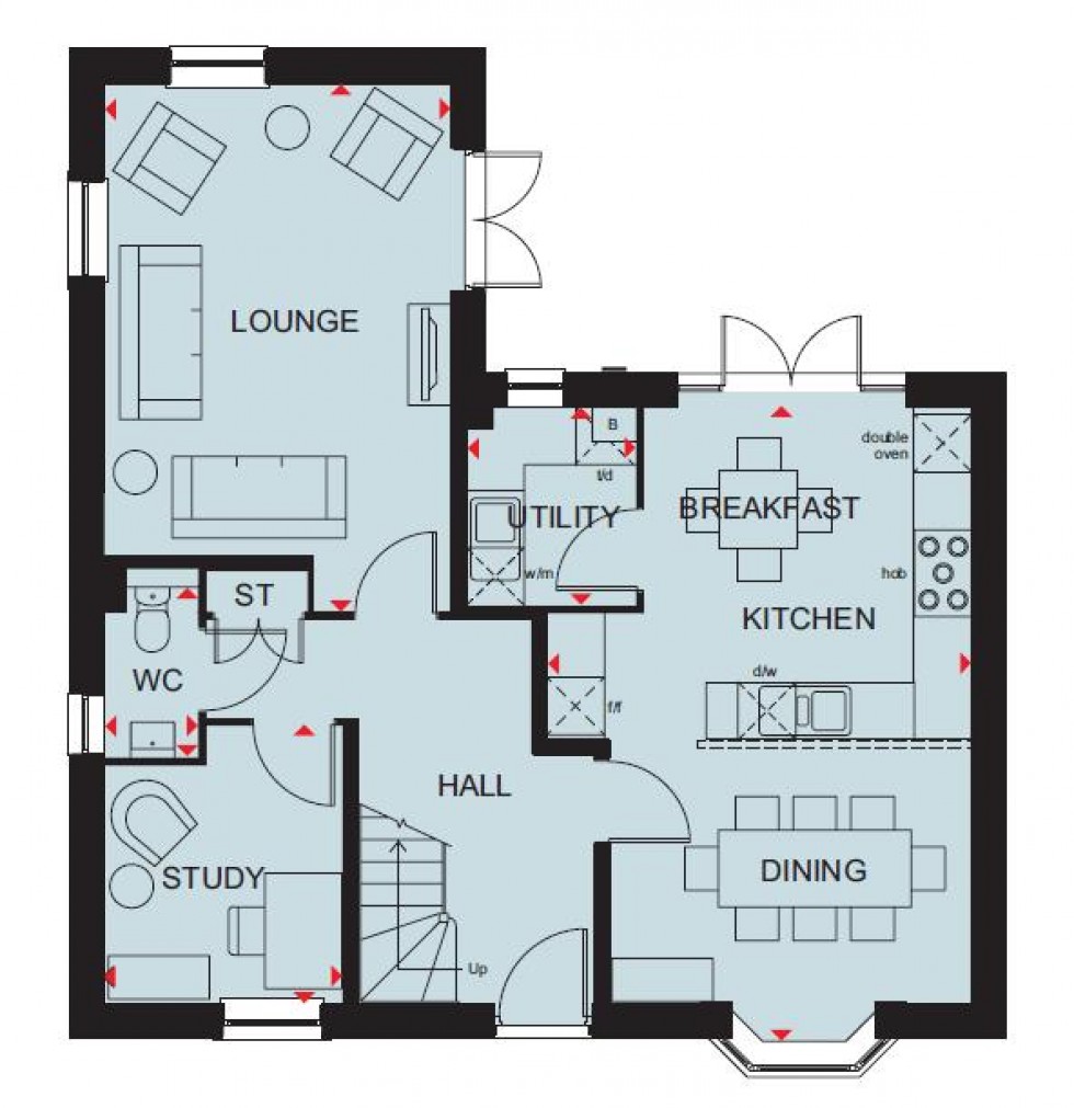 Floorplan for Niveus Walk, Wincombe Lane, Shaftesbury