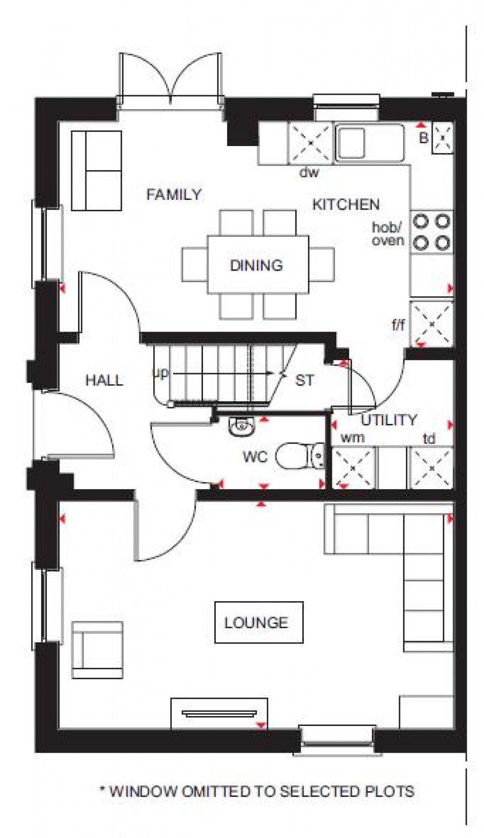 Floorplan for Niveus Walk, Wincombe Lane, Shaftesbury