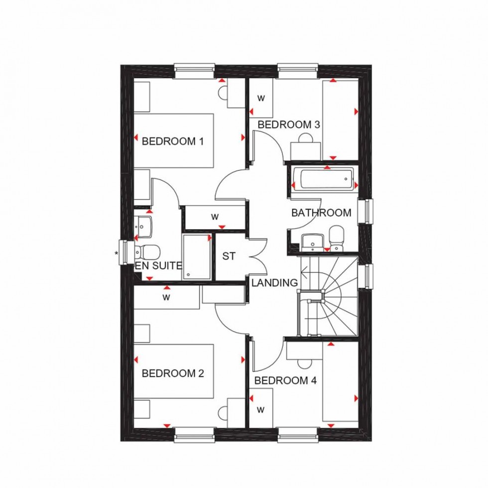 Floorplan for Niveus Walk, Wincombe Lane, Shaftesbury