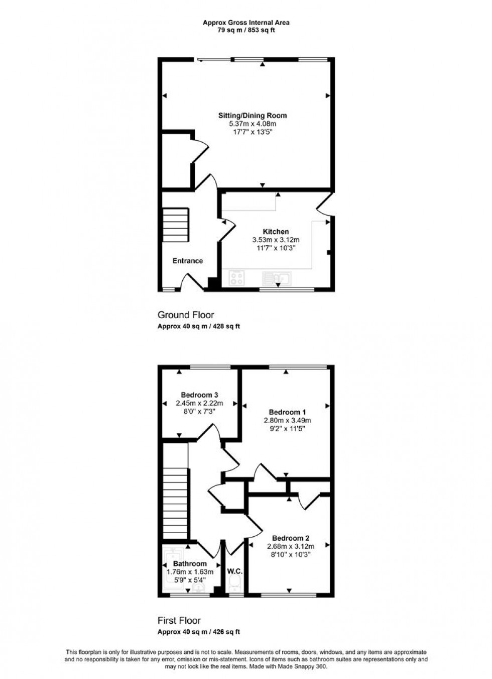 Floorplan for Hardy Crescent, Stalbridge