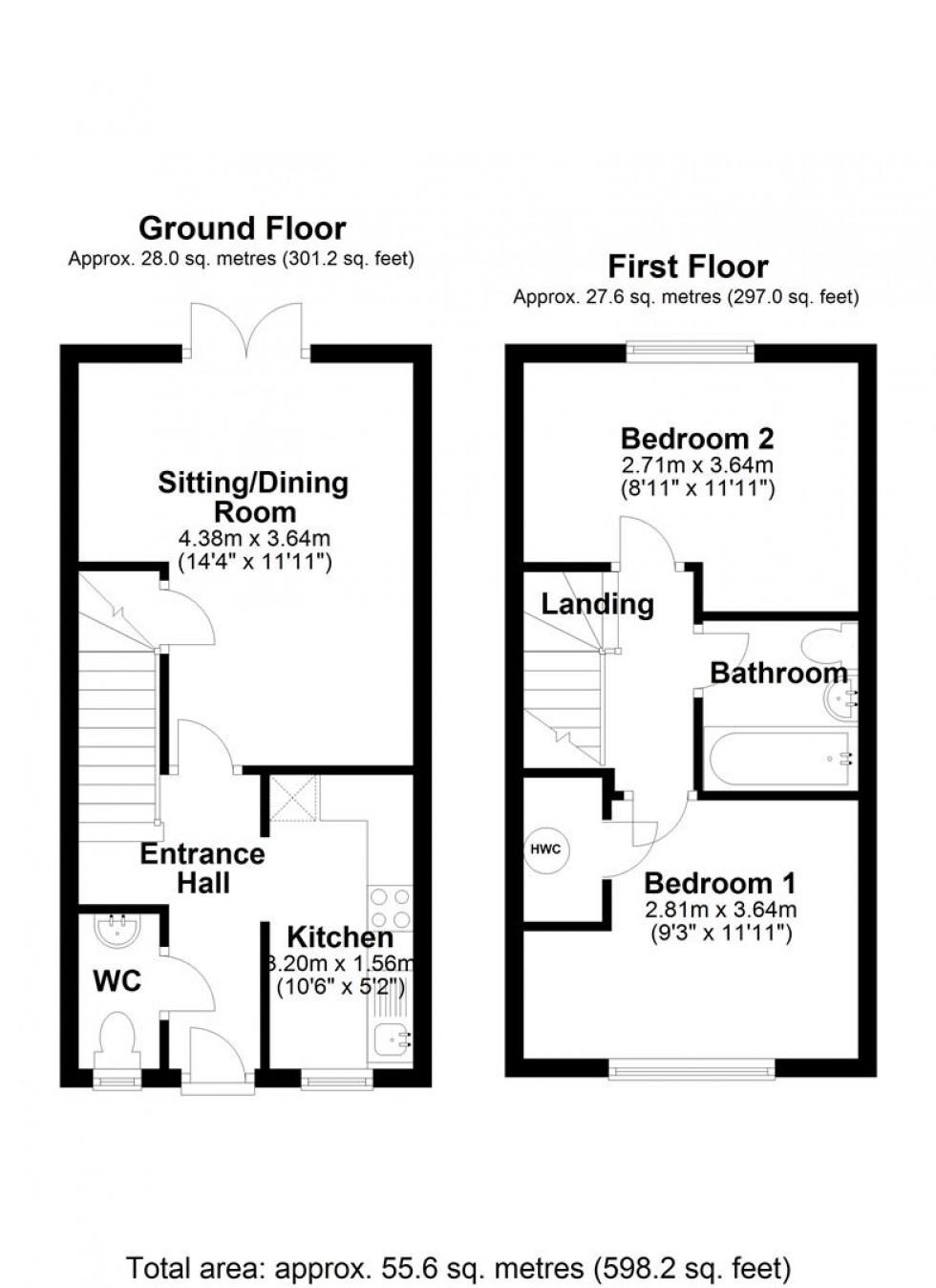 Floorplan for Truman Terrace, Henstridge, Templecombe