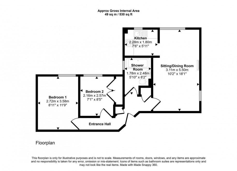 Floorplan for Milford Court, Gillingham