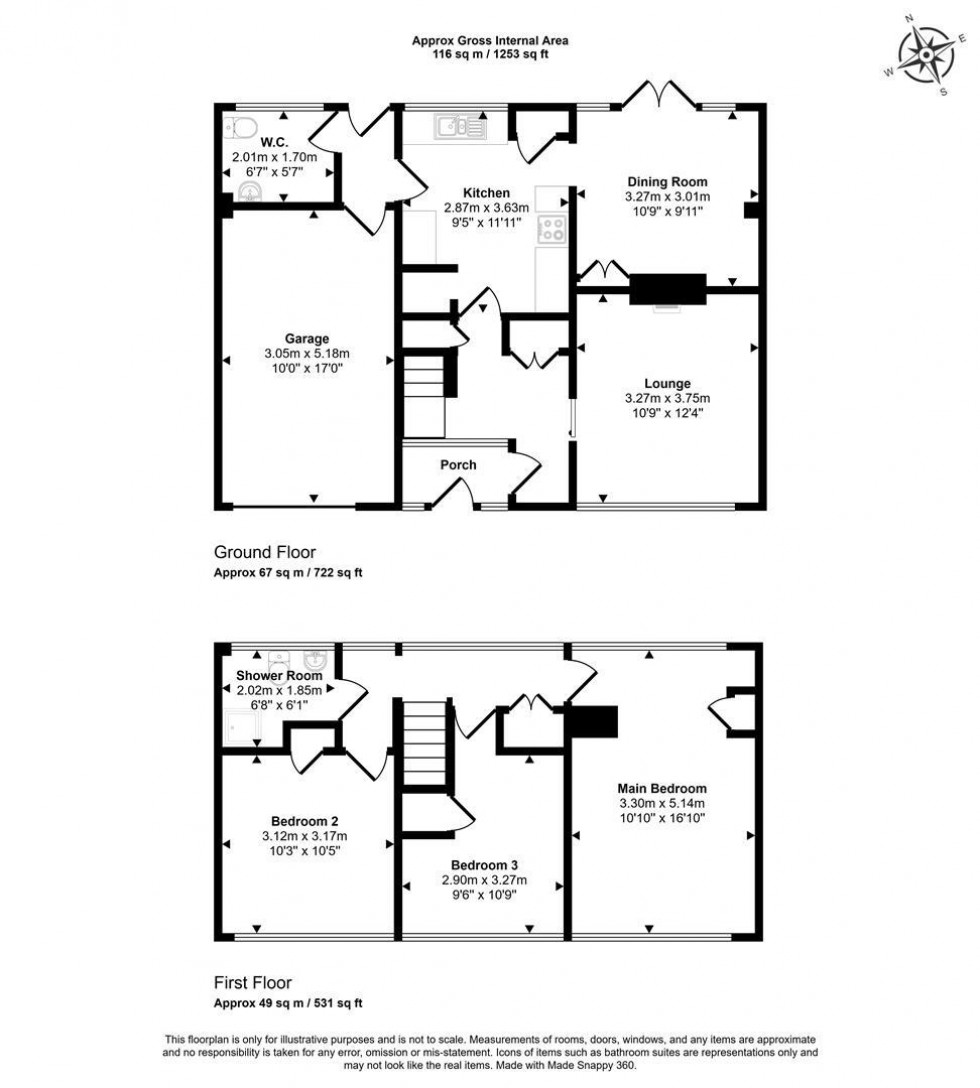 Floorplan for Brinsley Close, Sturminster Newton