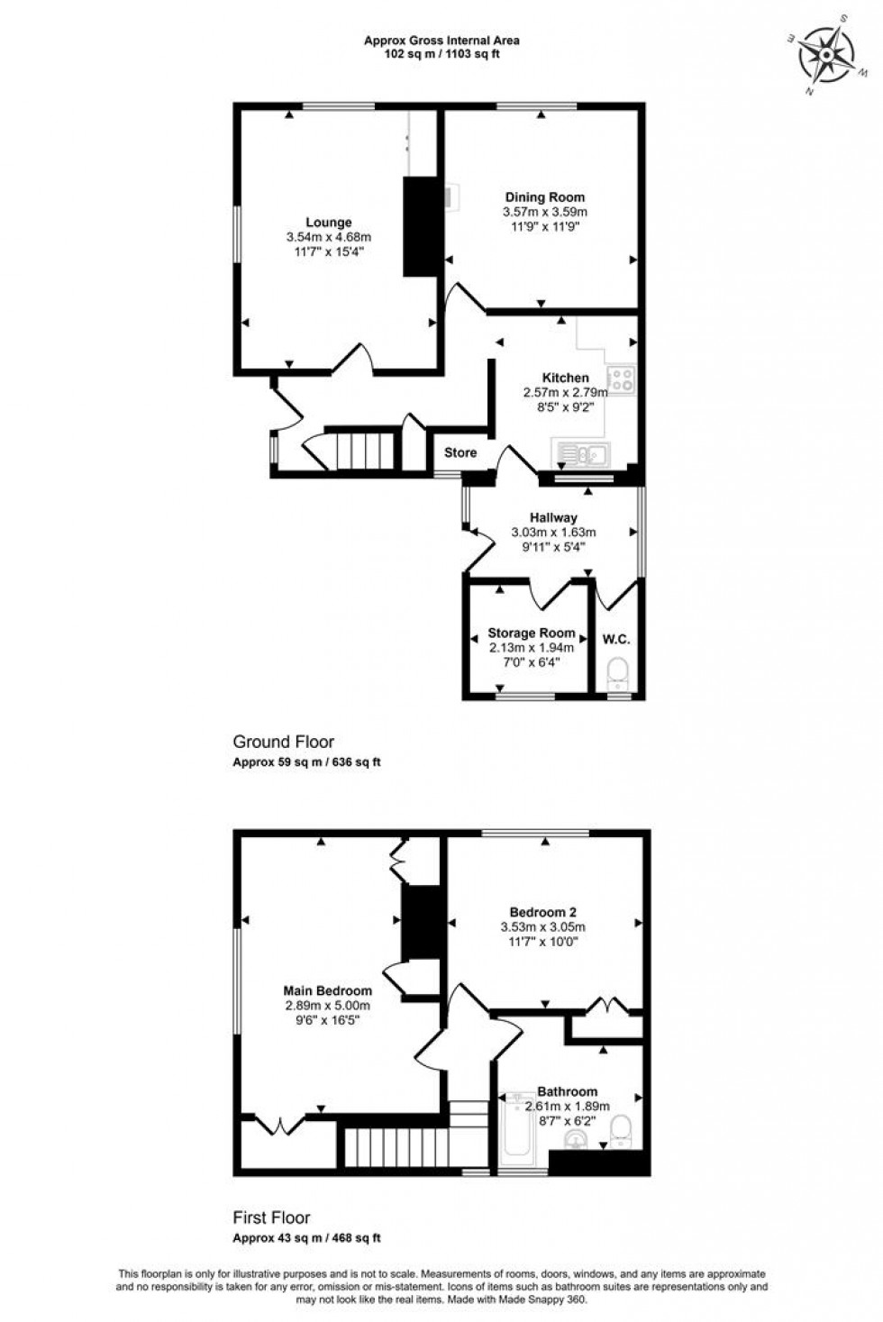 Floorplan for Kingston Row, Kingston, Sturminster Newton