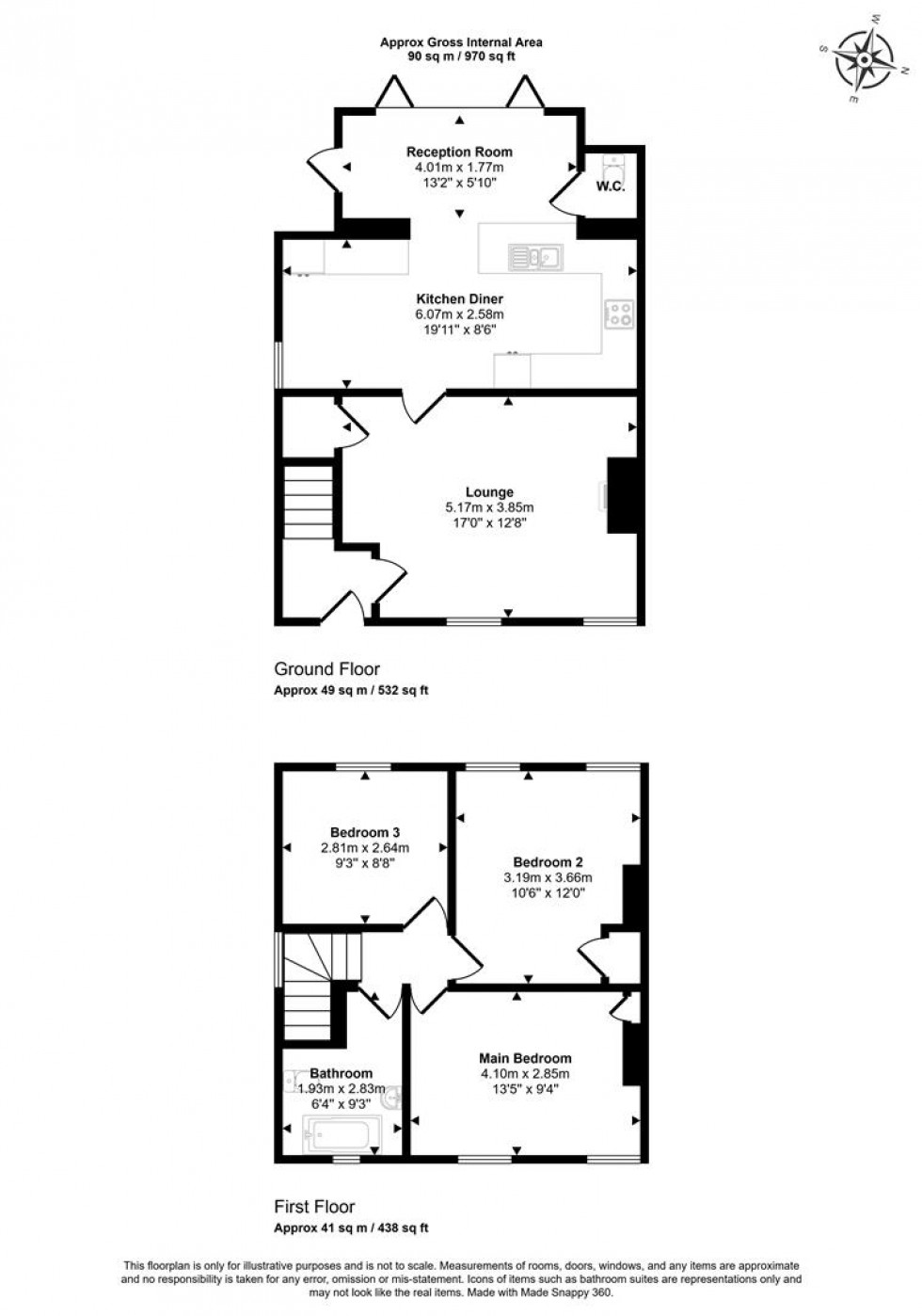 Floorplan for Westfield, Glue Hill, Sturminster Newton