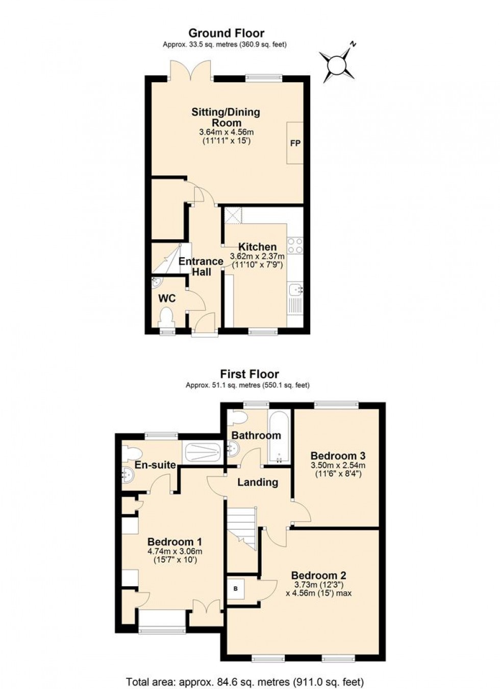 Floorplan for Chaffinch Chase, Gillingham