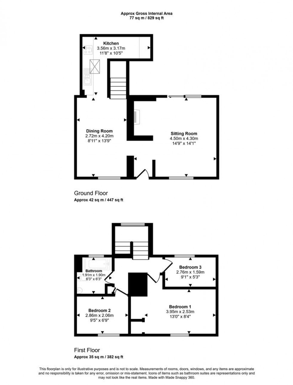 Floorplan for Church Street, Sturminster Newton