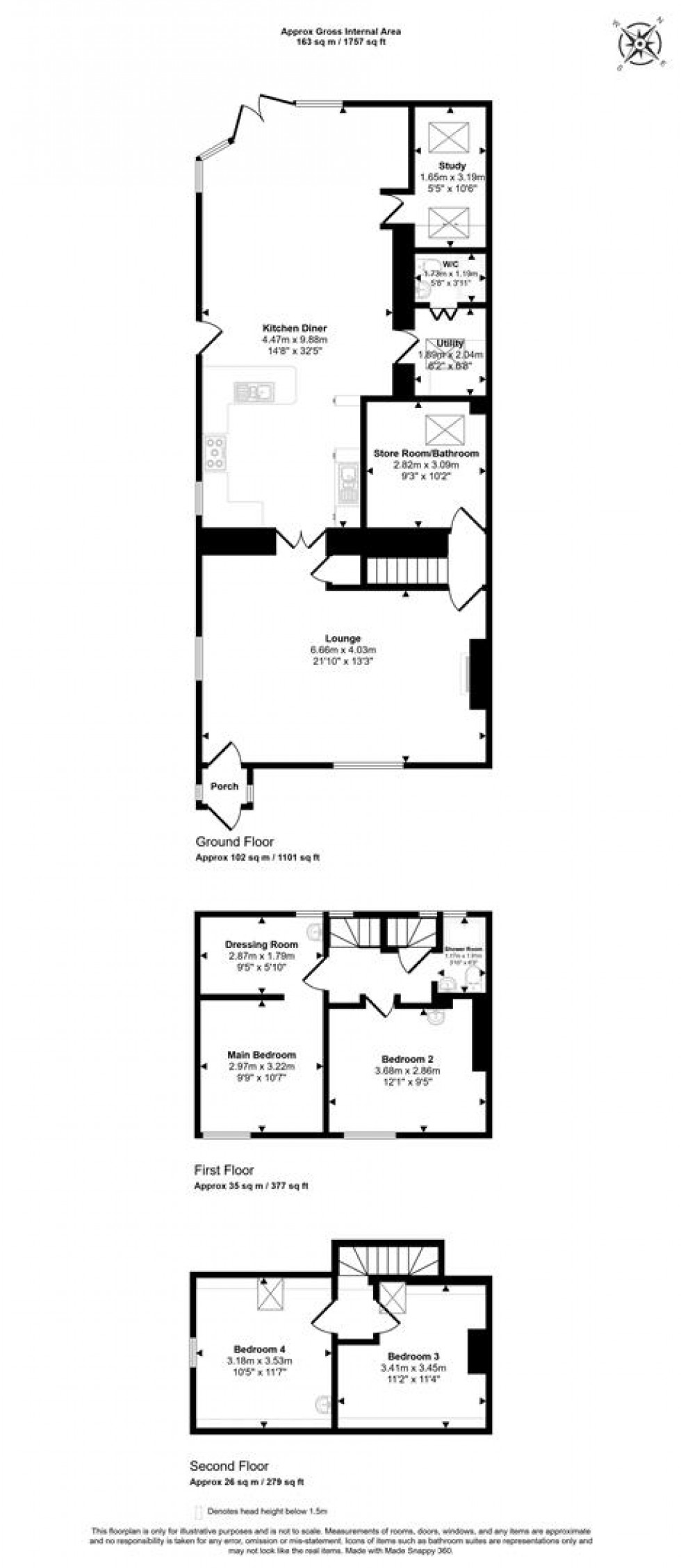 Floorplan for Bell Street, Shaftesbury