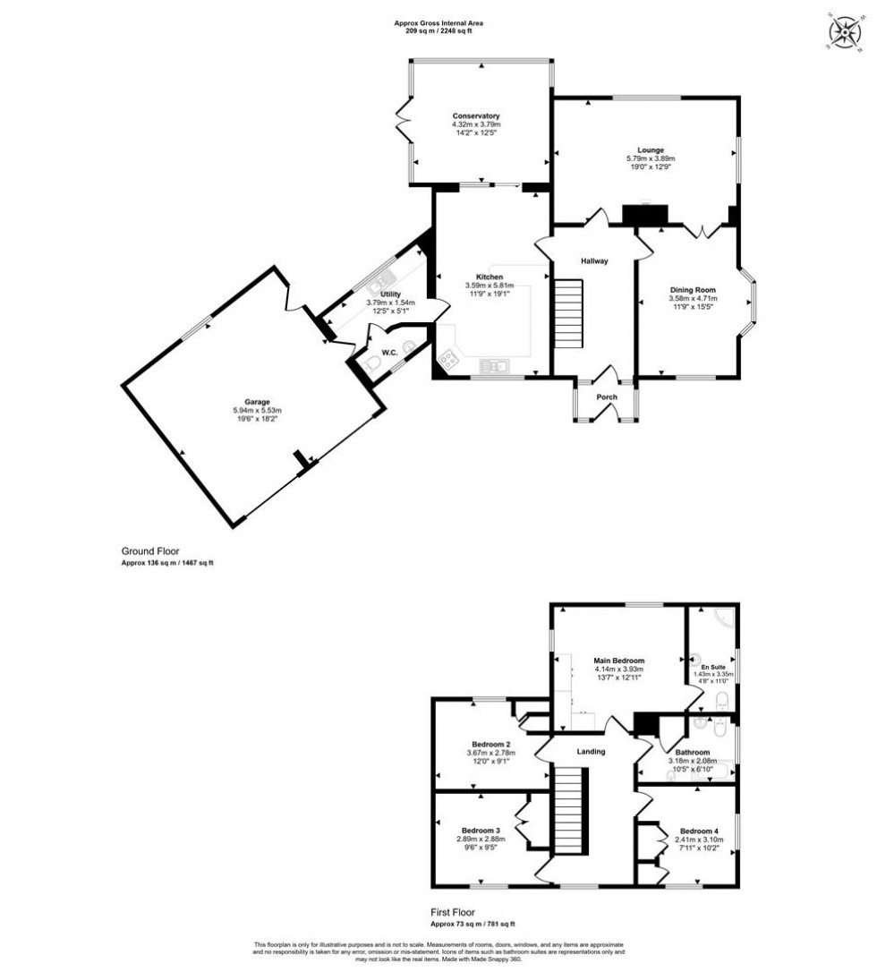 Floorplan for The Paddocks, Lower Road, Stalbridge