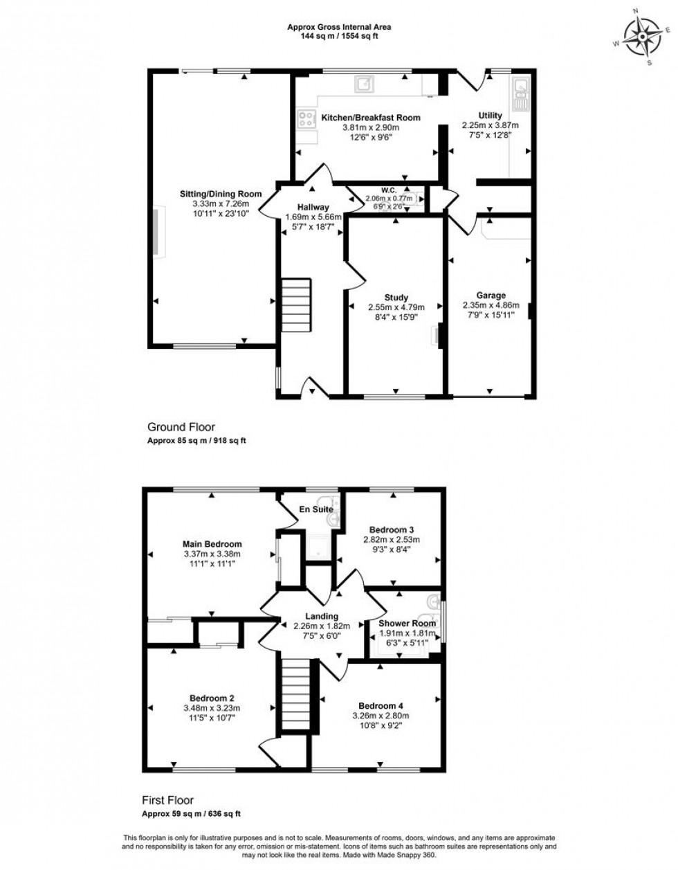 Floorplan for Newton Close, Gillingham