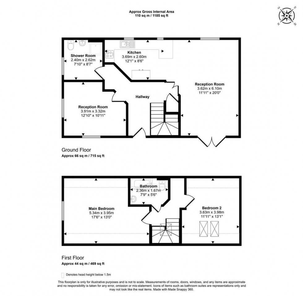 Floorplan for Overcombe, Templecombe