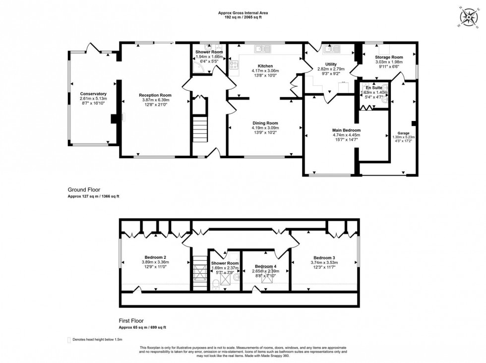 Floorplan for New Close, Bourton, Gillingham