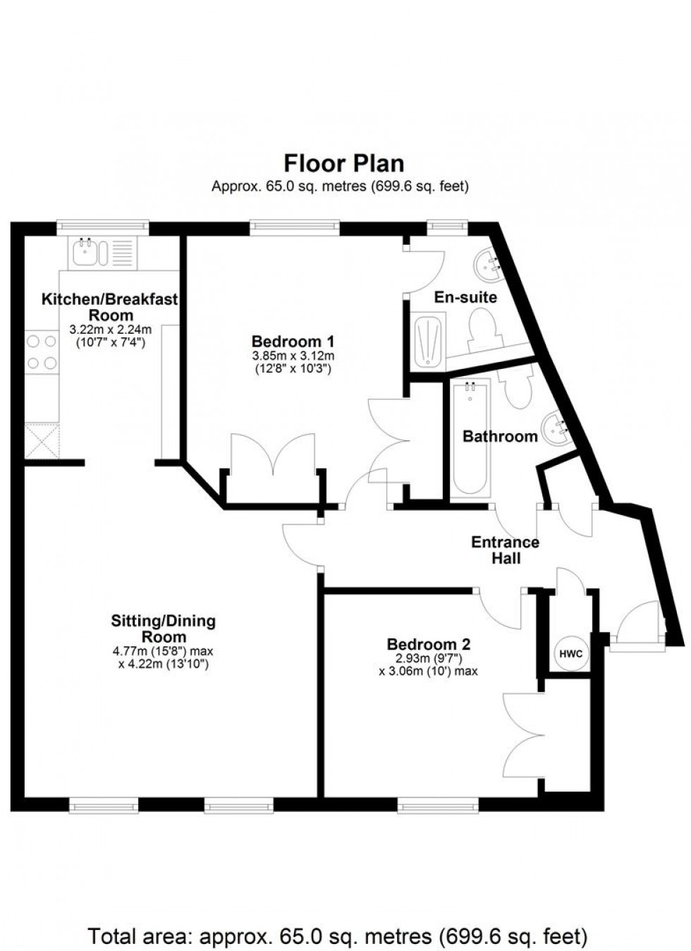 Floorplan for Oake Woods, Gillingham