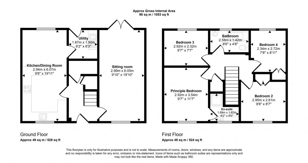 Floorplan for Cypress Way, Gillingham