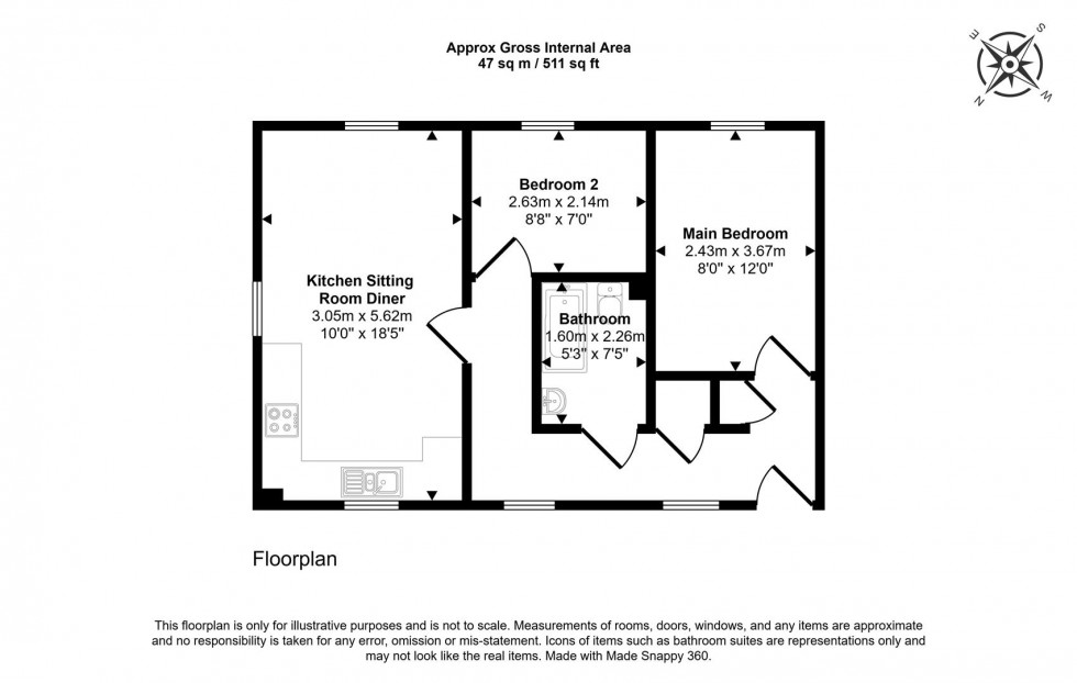 Floorplan for Field Close, Sturminster Newton