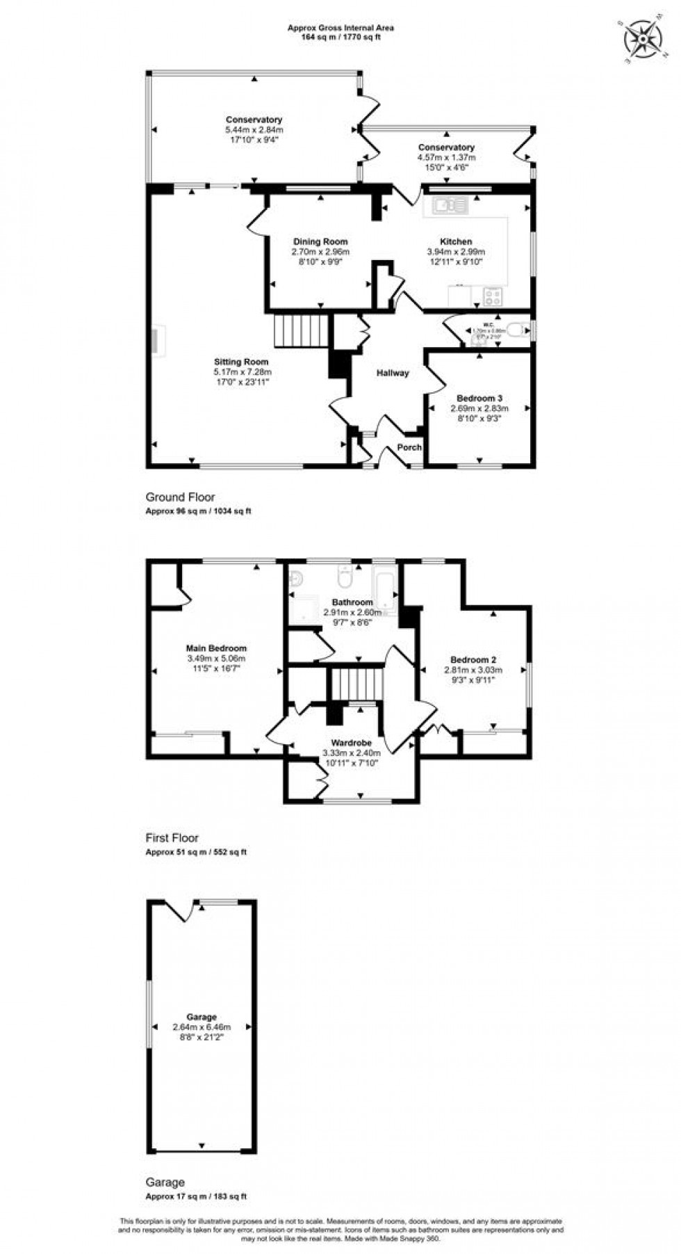Floorplan for Cross Roads, Bourton