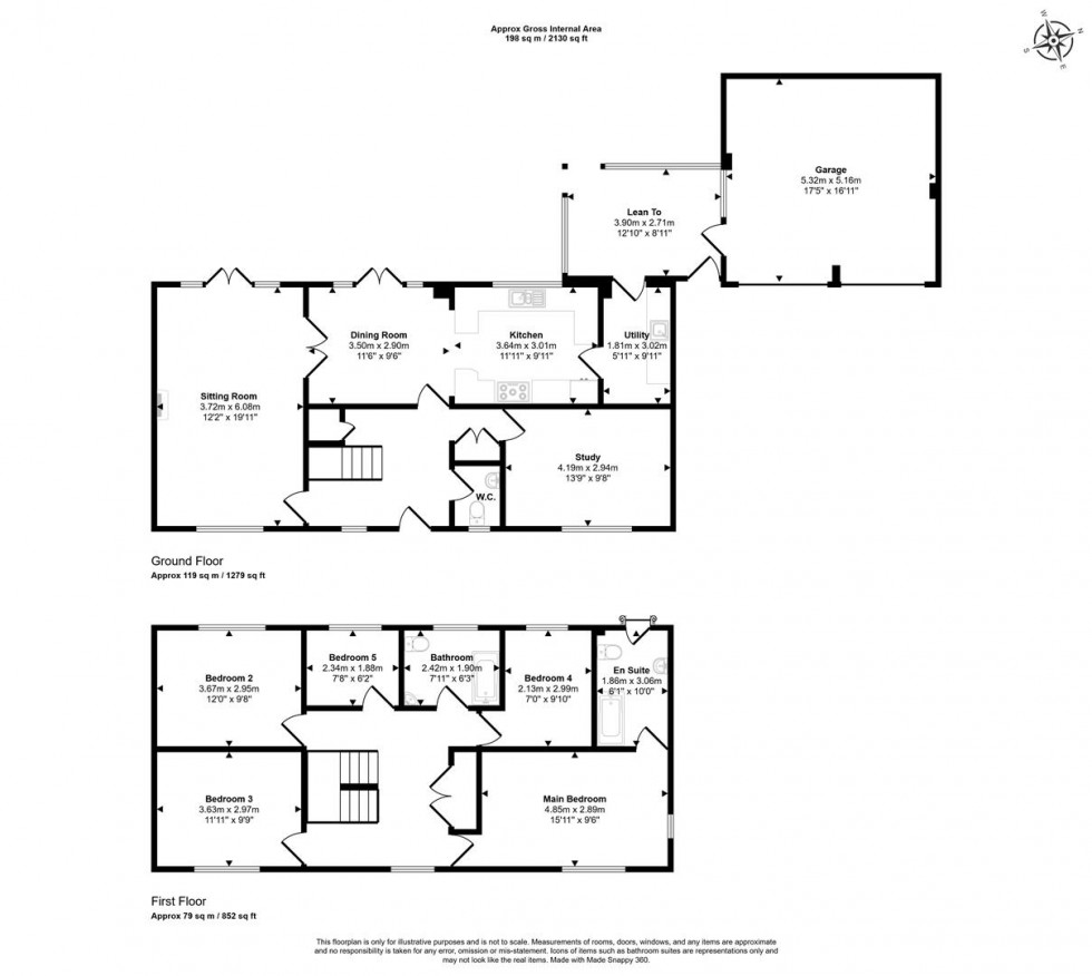 Floorplan for Shillingstone Lane, Okeford Fitzpaine, Blandford Forum