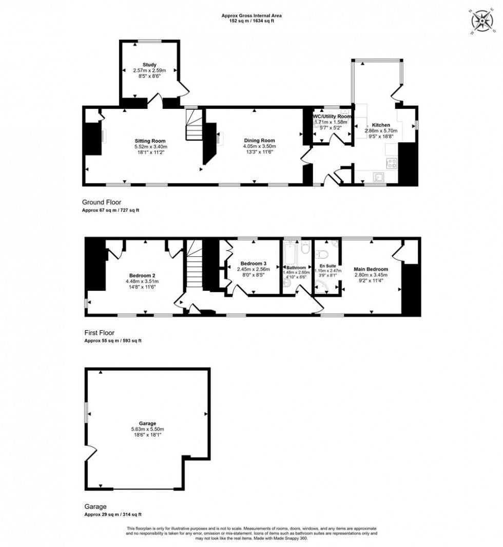 Floorplan for Towns End, Henstridge, Templecombe