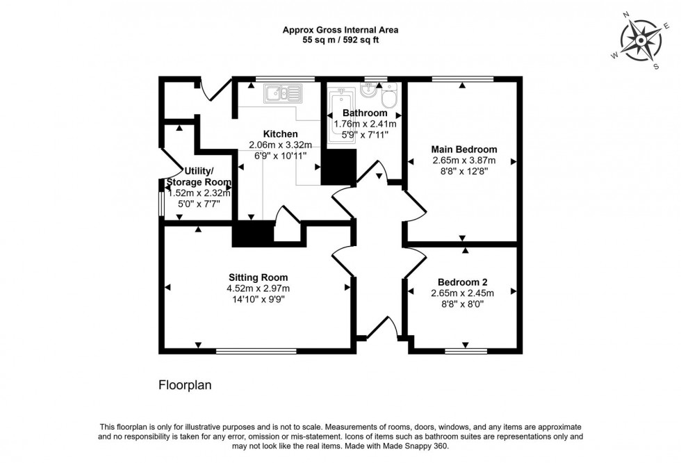 Floorplan for Grosvenor Road, Stalbridge, Sturminster Newton