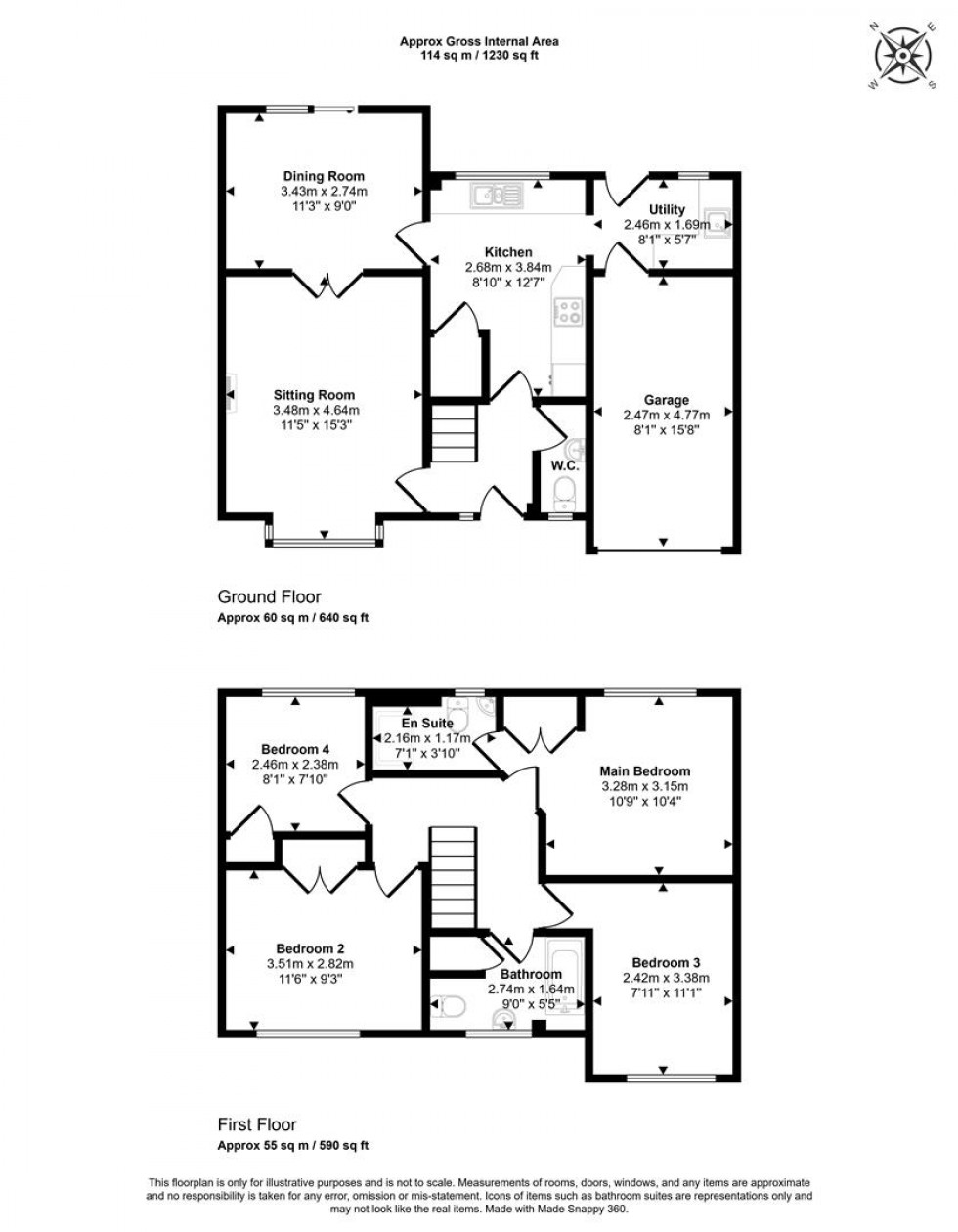 Floorplan for Old Station Gardens, Henstridge, Templecombe
