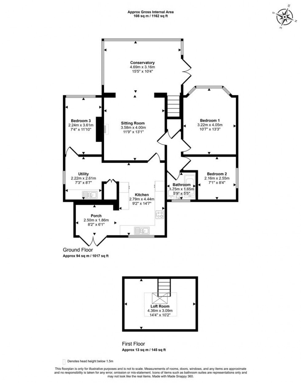 Floorplan for Peacemarsh, Gillingham