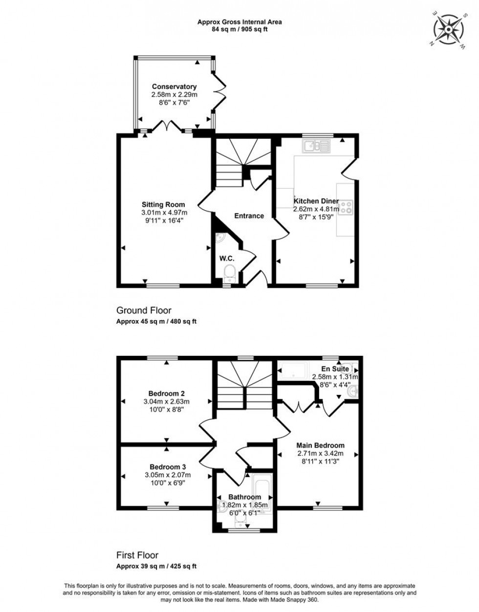 Floorplan for Jay Walk, Gillingham