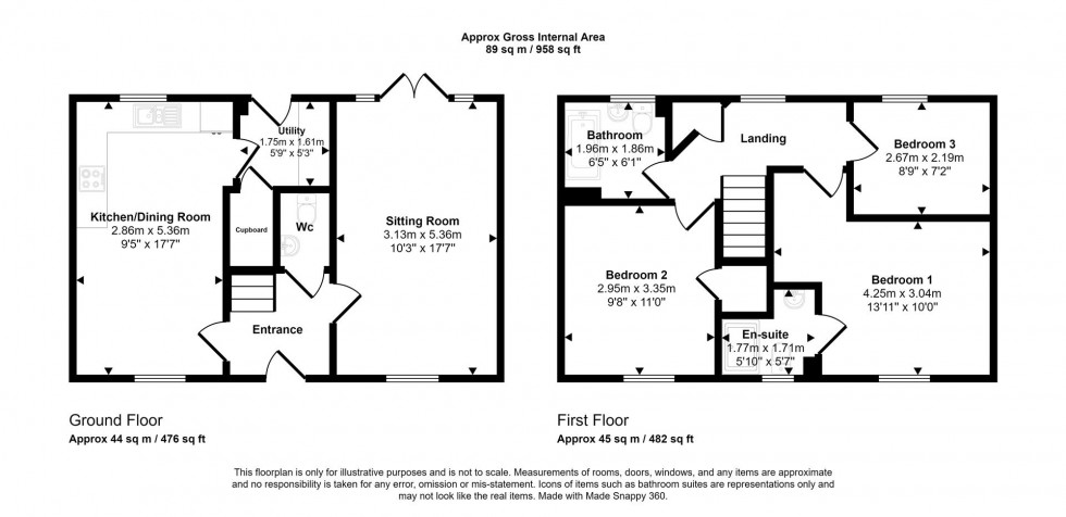 Floorplan for Romans Quarter, Common Mead Lane