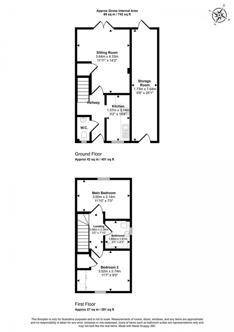 Floorplan for Truman Terrace,  Henstridge