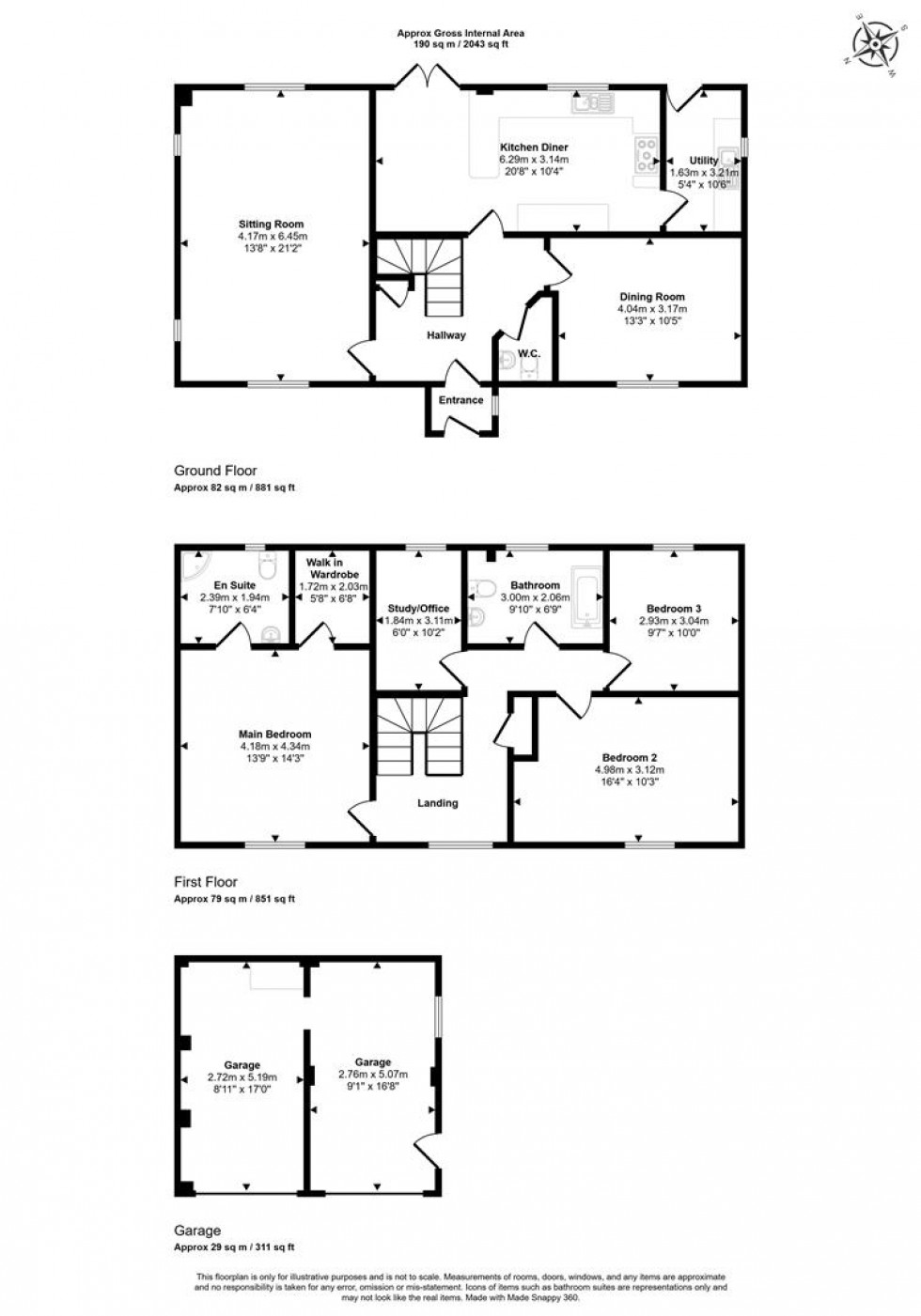 Floorplan for Red Lion Close, Newton