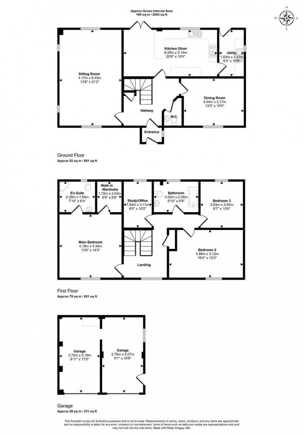 Floorplan for Red Lion Close, Newton