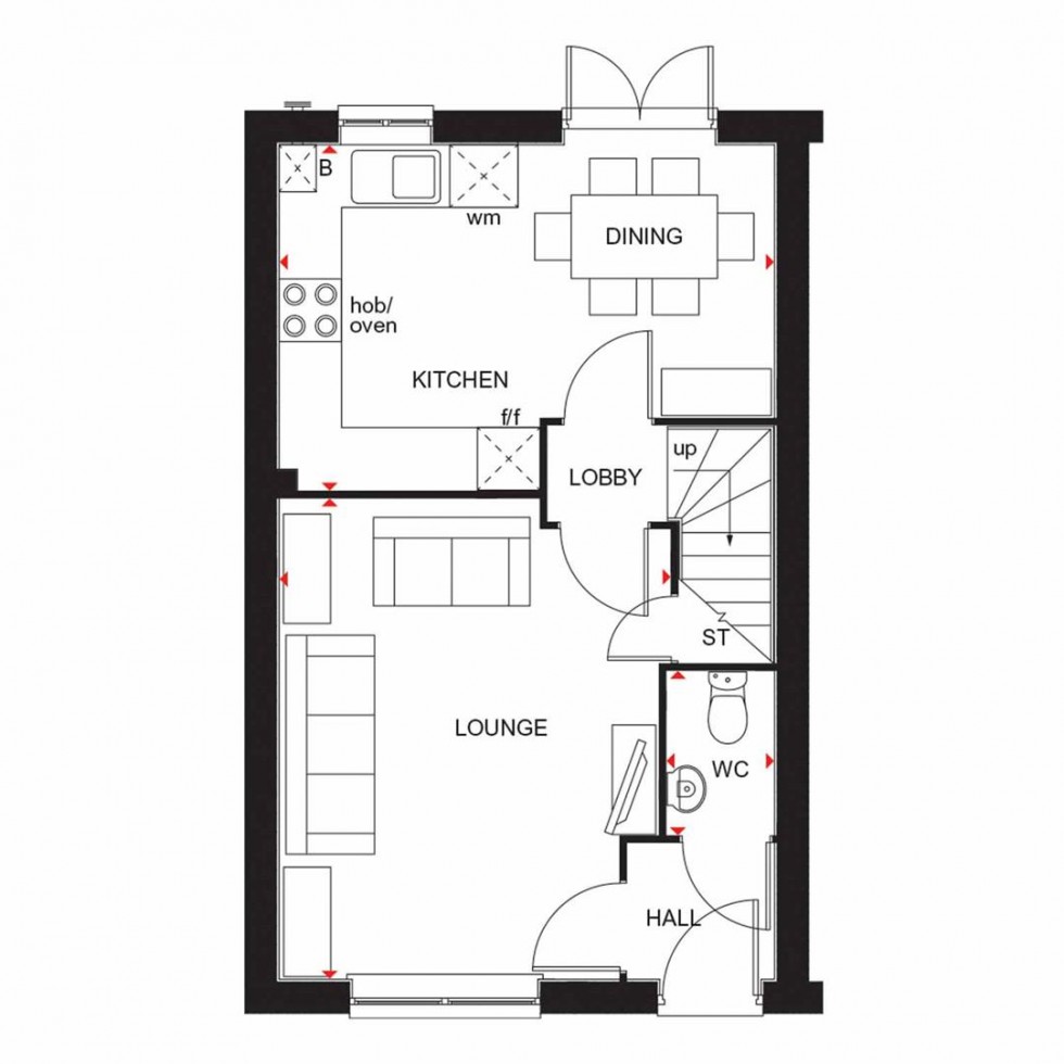Floorplan for Wincombe Lane, Shaftesbury
