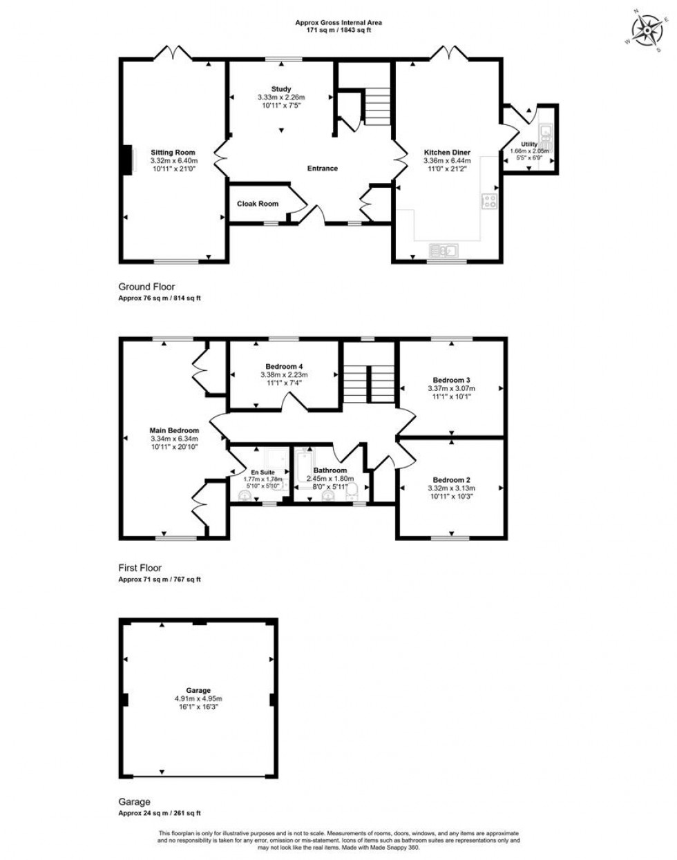 Floorplan for The Old Dairy Farm, Hazelbury Bryan, Sturminster Newton