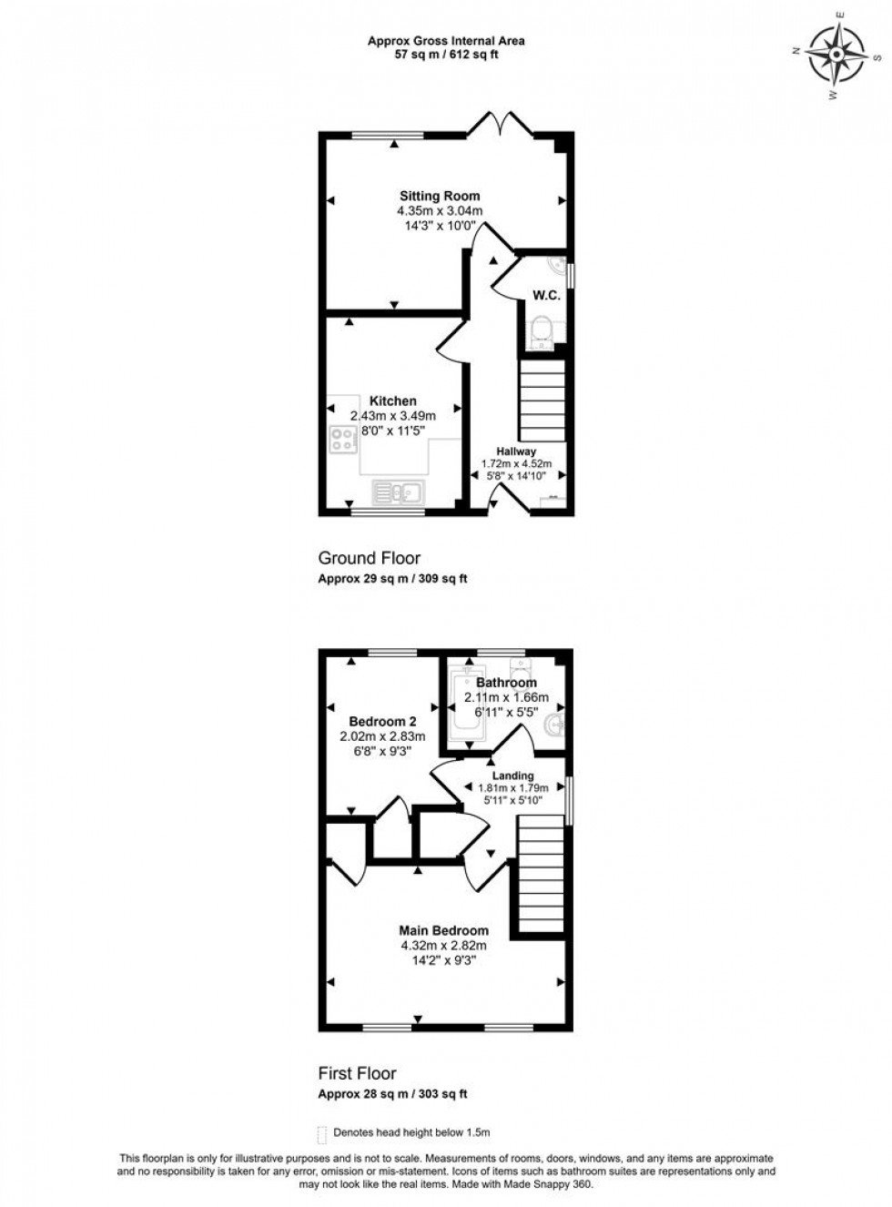 Floorplan for Butts Pond, Sturminster Newton