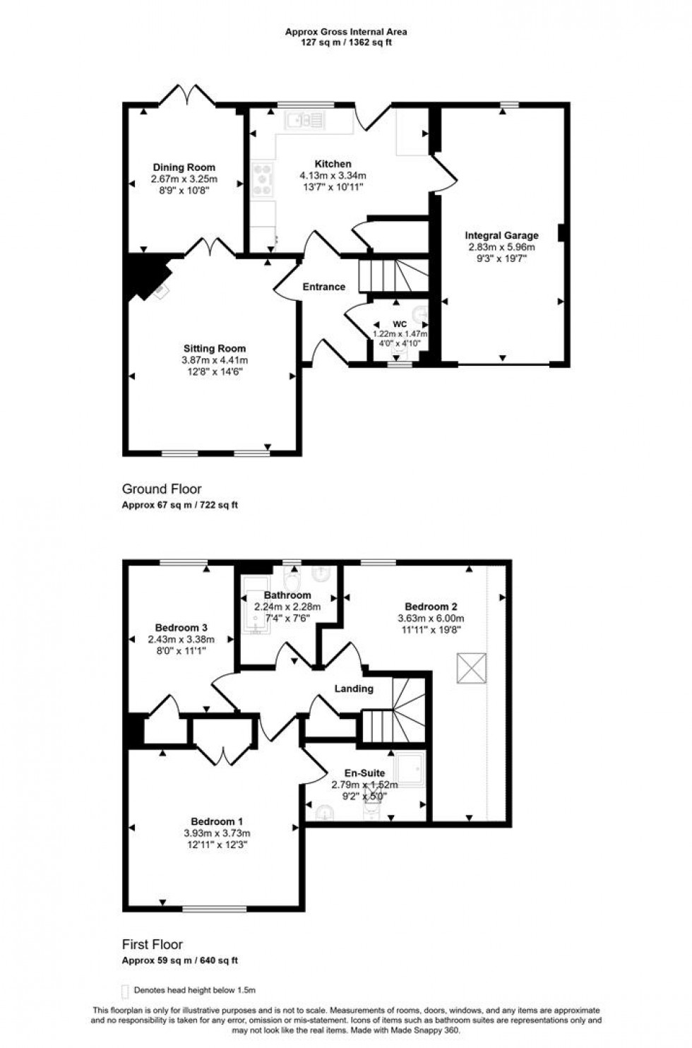 Floorplan for The Old Dairy Farm, Hazelbury Bryan, Sturminster Newton