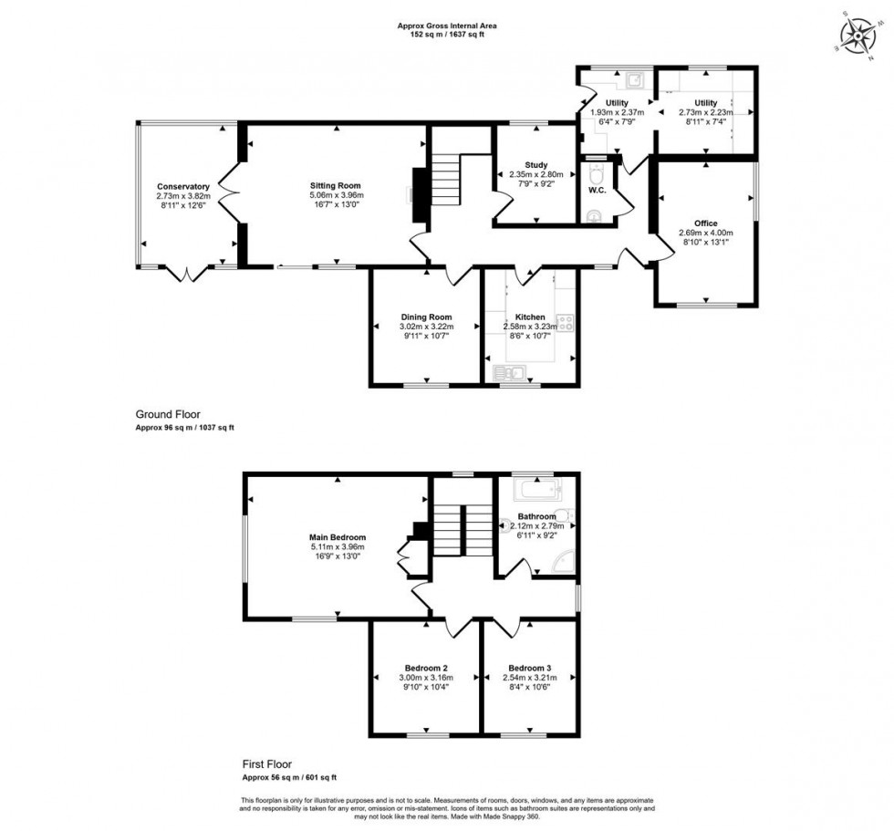 Floorplan for The Dene, Hindon, Salisbury