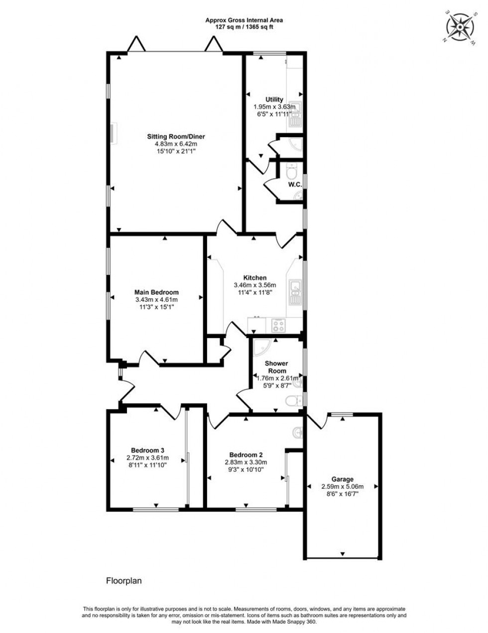 Floorplan for Bath Road, Sturminster Newton