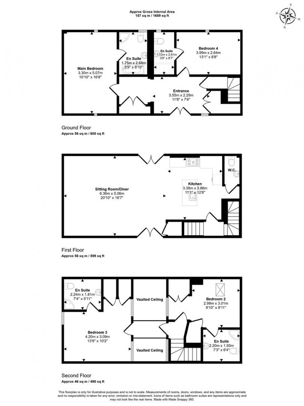 Floorplan for Fosse Way, Ilchester, Yeovil