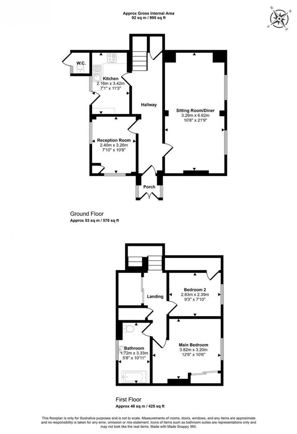 Floorplan for Higher Street, Okeford Fitzpaine, Blandford Forum