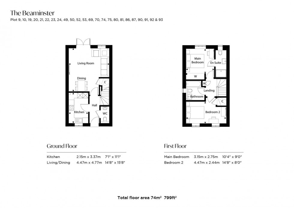 Floorplan for Fiddleford Ridge, Sturminster Newton