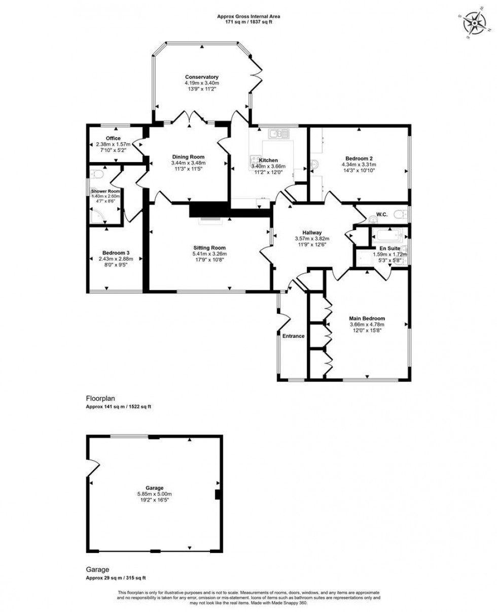 Floorplan for Crown Road, Marnhull