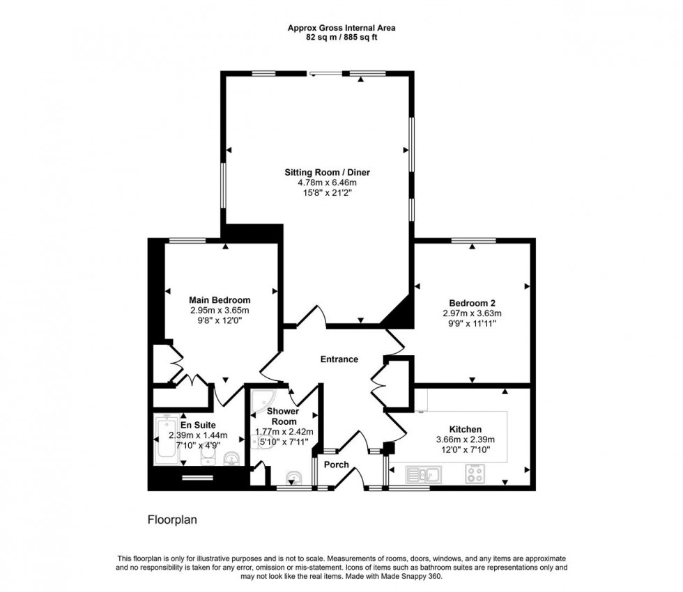 Floorplan for Shorts Green Lane, Motcombe, Shaftesbury