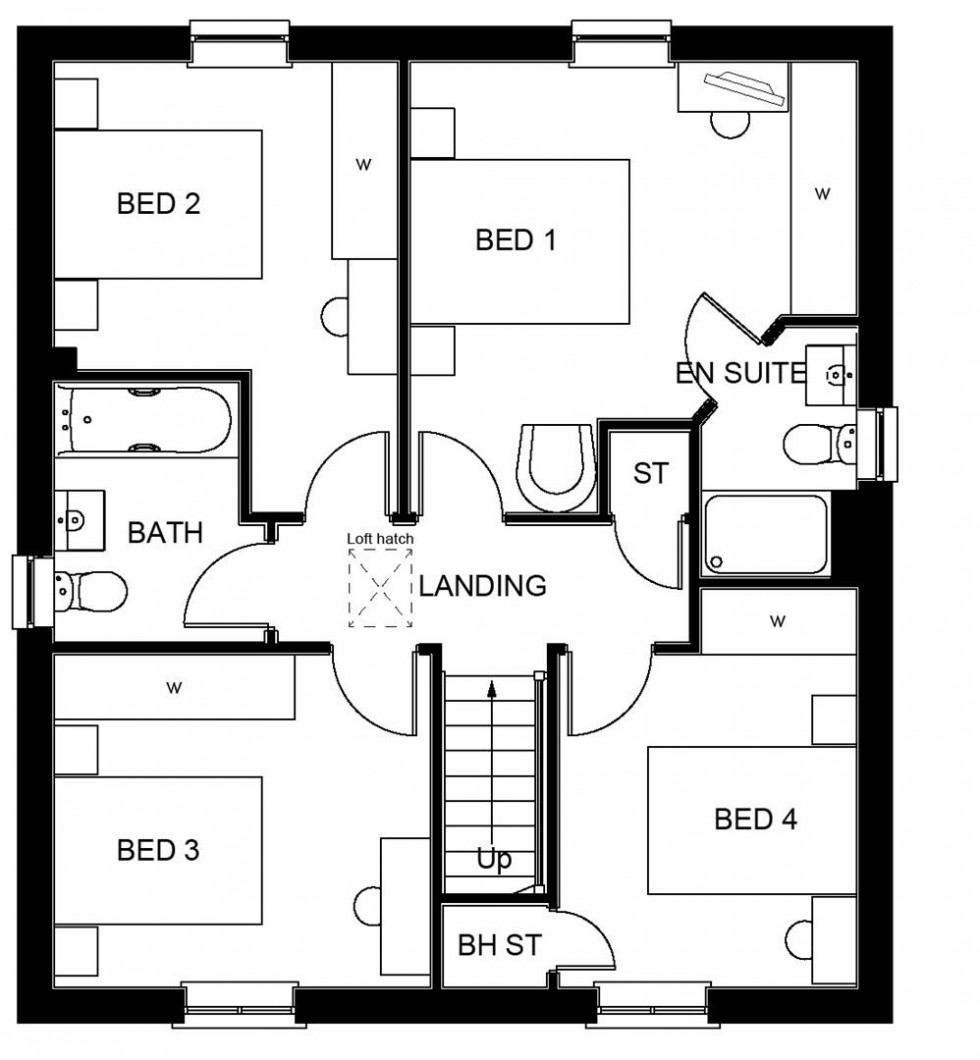 Floorplan for Niveus Walk, Wincombe Lane, Shaftesbury