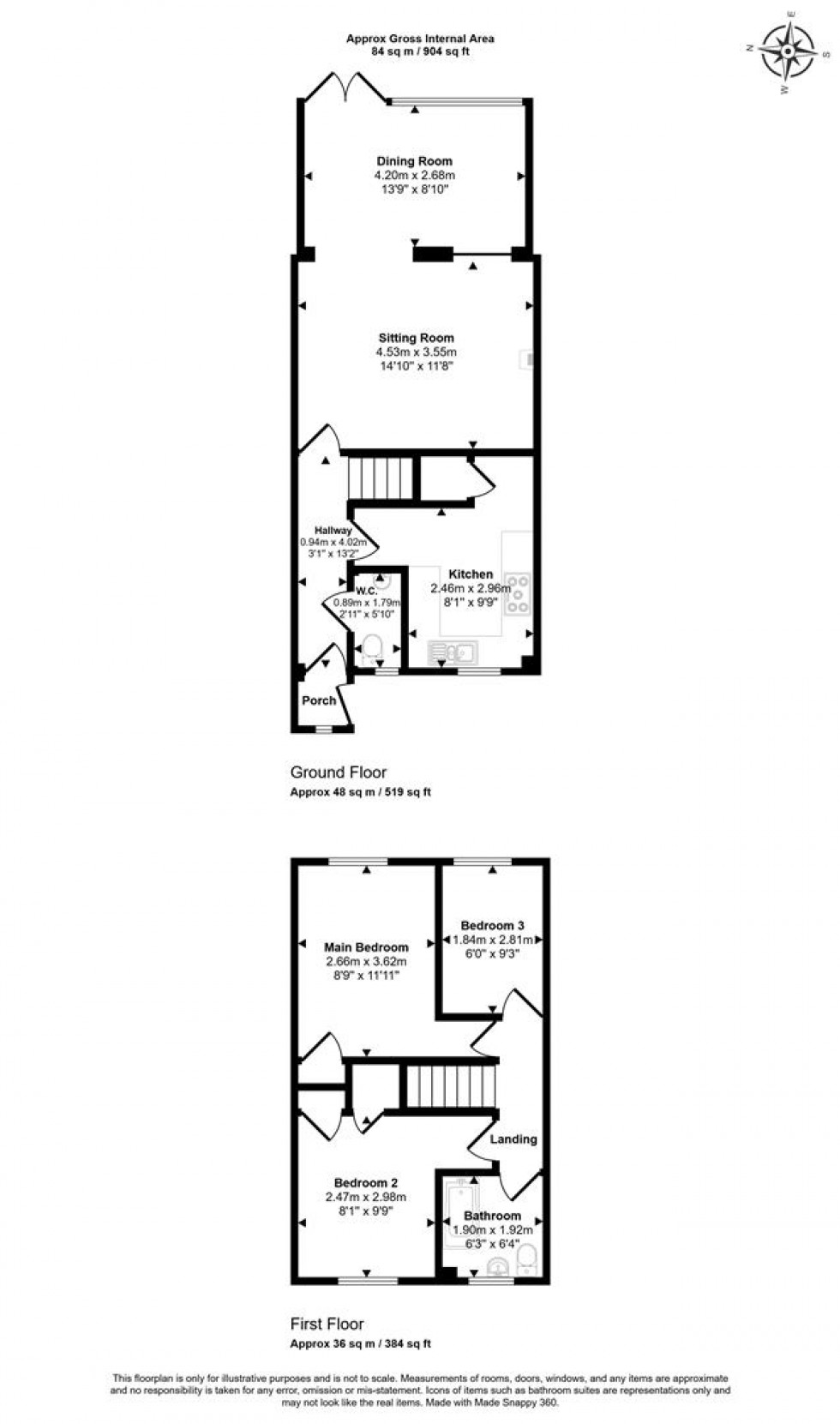 Floorplan for Horsefields, Gillingham
